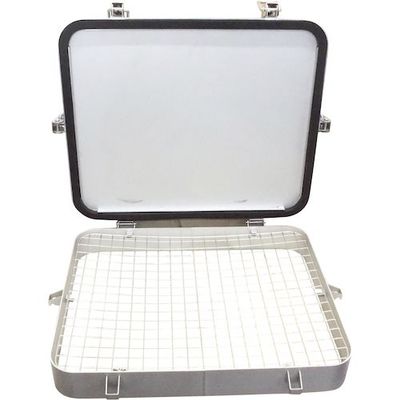 旭産業(点検窓) FREEPA Q4形耐蝕/網付ボルト式(シリコンパッキン) AFP-Q4-GK-200D 1個 565-8631（直送品）