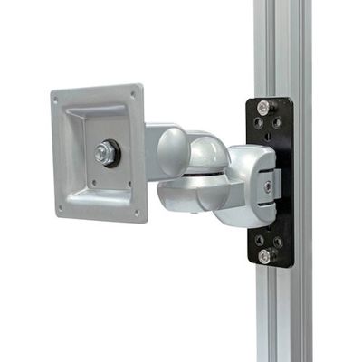 ウィンテクノ モダンソリッド アルミフレーム側面用水平多関節モニターアーム(縦方向レール用) LA-55AR-3V 1台 587-0672（直送品）