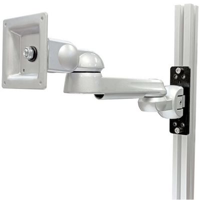 ウィンテクノ モダンソリッド アルミフレーム側面用水平多関節モニターアーム(縦方向レール用) LA-55AR-6V 1台(1個)（直送品）