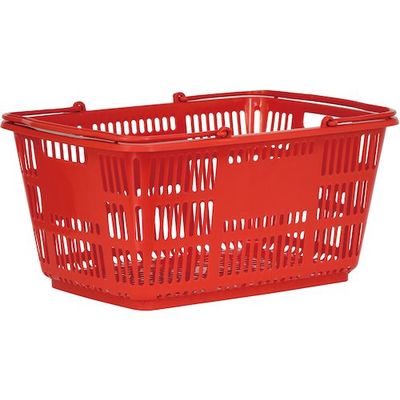 スーパーメイト カゴCBー33Eピュアレッド360×505×250 CB-33EPR 1個 339-8430（直送品）
