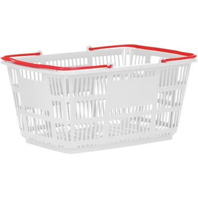 スーパーメイト カゴCBー33Eホワイト×ピュアレッド360×505×250 CB-33EWPR 1個 339-8424（直送品）