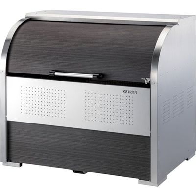 ダイケン ゴミ収集庫 ステンレスタイプ 幅1300mm 奥行900mm 木目シート貼り CKS-1309MS 1台 603-5031（直送品）