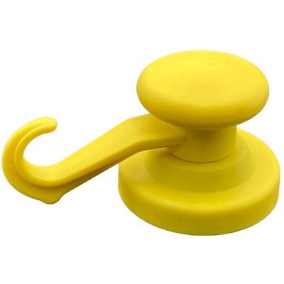 東京パーツセンター ラクテム カラーマグネット フック型 φ53 イエロー CMH53-Y 1個 682-8104（直送品）