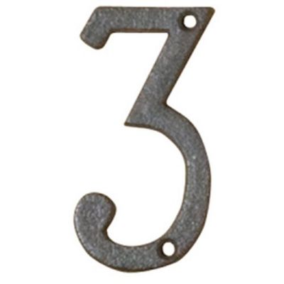 トレード sign city アイアンナンバー 「3」 木製ボード 切文字 60524ー04 6300056829 1個 682-6706（直送品）