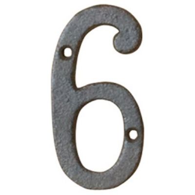 トレード sign city アイアンナンバー 「6」 木製ボード 切文字 60524ー07 6300056832 1個 682-5090（直送品）