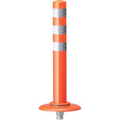 積水樹脂 積水 車線分離標 ポールコーンNK 一本脚 PCー40NKRWーDS 赤 1本 683-1535（直送品）