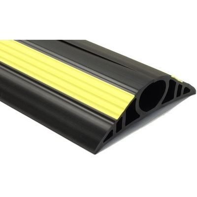 大研化成工業 大研 ケーブルプロテクタ2 60x1M ブラック(黄色ライン入り) CP2-60X1MBK 1本 683-3202（直送品）