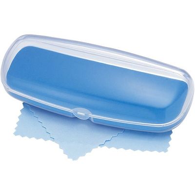 パール メガネケース SPーD5 BU(クロス付) 090180 1個 690-1944（直送品）