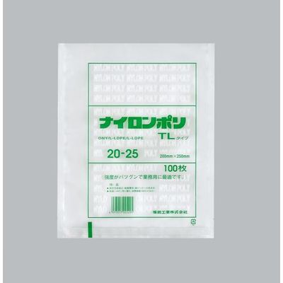 福助工業 福助 ナイロンポリ TLタイプ 20ー25 バラ100枚入 0983810 1袋(100枚) 690-2384（直送品）