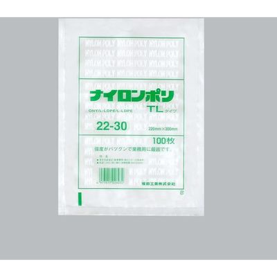 福助工業 福助 ナイロンポリ TLタイプ 22ー30 バラ100枚入 0983861 1袋(100枚) 690-2215（直送品）