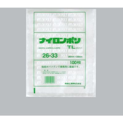 福助工業 福助 ナイロンポリ TLタイプ 26ー33 バラ100枚入 0984000 1袋(100枚) 690-2205（直送品）
