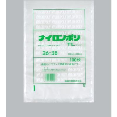 福助工業 福助 ナイロンポリ TLタイプ 26ー38 バラ100枚入 0984027 1袋(100枚) 690-2208（直送品）