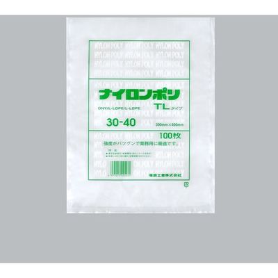 福助工業 福助 ナイロンポリ TLタイプ 30ー40 バラ100枚入 0984086 1袋(100枚) 690-2207（直送品）