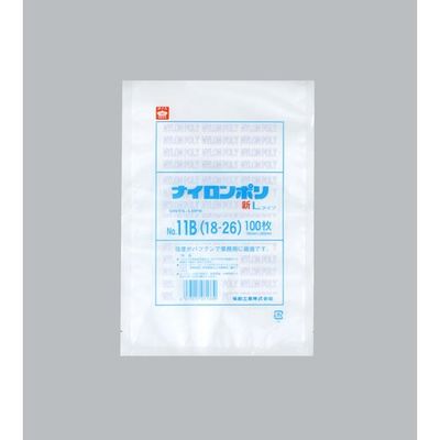 福助工業 福助 ナイロンポリ 新Lタイプ NO.11B(18ー26) バラ100枚入 0985211 1袋(100枚) 690-2387（直送品）
