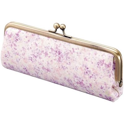 パール メガネケース がま口HPー2 リラ PU 092887 1個 689-6049（直送品）