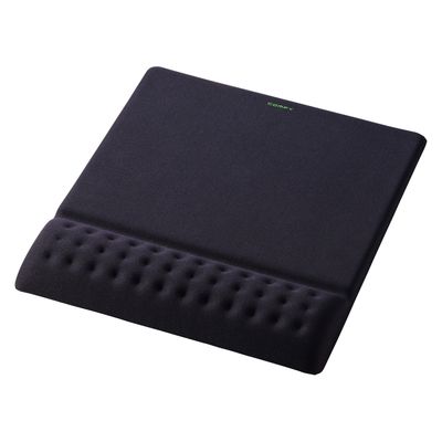 エレコム マウスパッド リストレスト 一体型 低反発 疲労軽減 ブラック MP-ACF001WBK 1個（直送品）