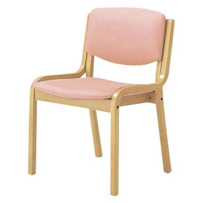 マツヨシ チェア(肘なし) 19493501 ピンク MY-N3170 1台（直送品）