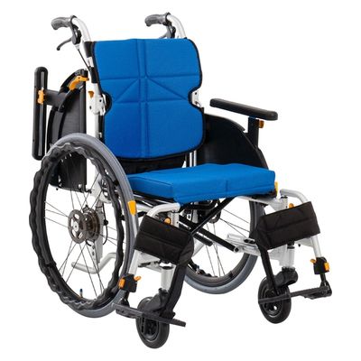 松永製作所 車いす ネクストコアアジャスト(自走 自走用) 24447800 ブルー NEXT-51B(モジュール) 1台（直送品）