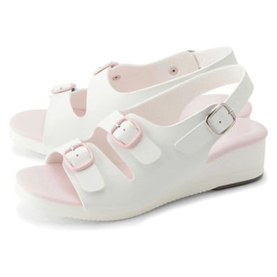 キクスイサンダル 2バックルサンダル 25343801 L KS-102(ピンク) 1足　ナースサンダル（直送品）