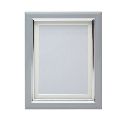 万丈 Vカラー肖像額 L判 グレー VSC-L-GY 1個 63-5755-62（直送品）