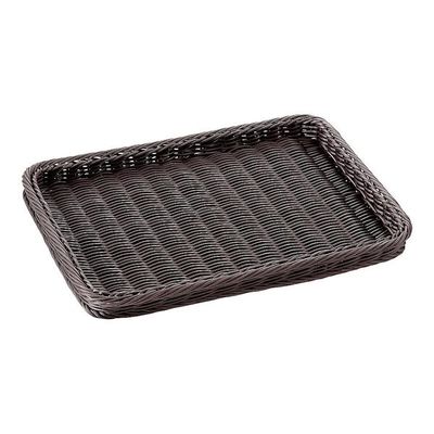 萬洋 樹脂製ディスプレイバスケット 浅型 25号 ダークブラウン 91411C 1個 67-5741-86（直送品）