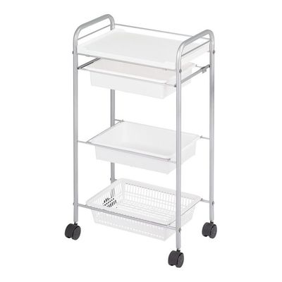 西村製作所 スタンダードワゴン(Cー212) 485×300×865mm ホワイト 66-0014-32 1台（直送品）