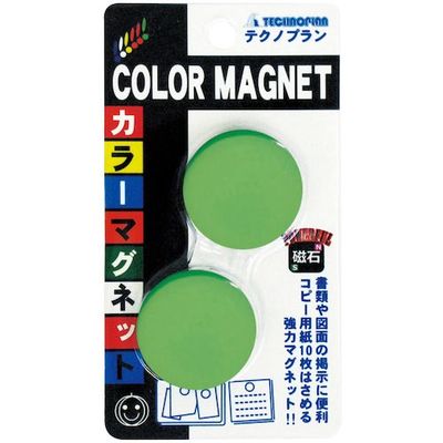 テクノプラン CCFー30ーG カラーマグネット 1セット(2セット) 567-7077（直送品）