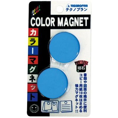 テクノプラン CCFー30ーB カラーマグネット 1セット(2セット) 567-7105（直送品）