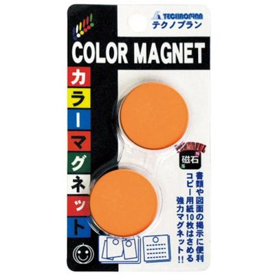 テクノプラン CCFー30ーO カラーマグネット 1セット(2セット) 567-7097（直送品）