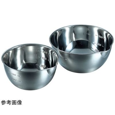 大屋製作所 18ー8 目盛付片口ボール 1.1L 15cm 1個 67-2415-58（直送品）