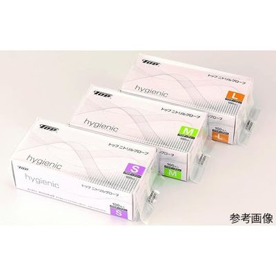 トップ ニトリルグローブ ハイジェニック M 100枚×10箱入 16872 1ケース(1000枚) 67-8021-29（直送品）