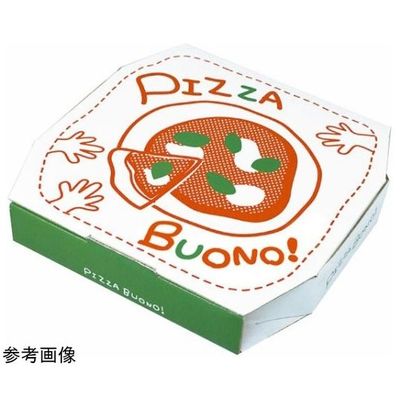 ヤマニパッケージ ピザ箱 ピザボノ柄 16インチ 100枚 12-223 1ケース(100枚) 67-7144-90（直送品）