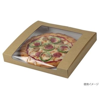 ヤマニパッケージ ピザ箱 ミエルピザ箱 10インチ クラフト 200枚 10-371 1ケース(200枚) 67-7146-02（直送品）