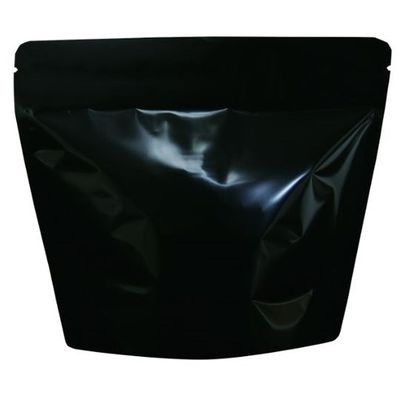 ヤマニパッケージ コーヒー用袋 スタンドチャック袋 200g 黒 インナーバルブ付 500枚 COT-852 1ケース(500枚)（直送品）