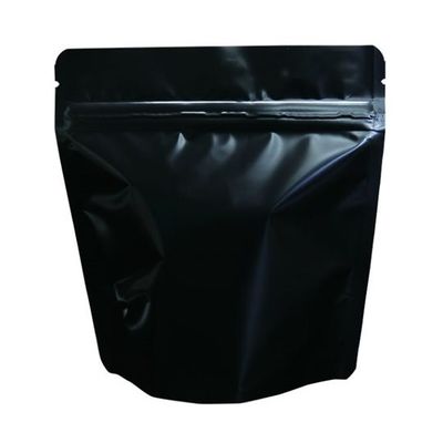 ヤマニパッケージ コーヒー用袋 スタンドチャック袋 100g 黒 インナーバルブ付 500枚 COT-872 1ケース(500枚)（直送品）