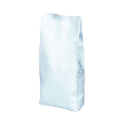 ヤマニパッケージ コーヒー用袋 インナーバルブ付 500g用 ガゼット袋 マット白 1000枚 COT-913 1ケース(1000枚)（直送品）