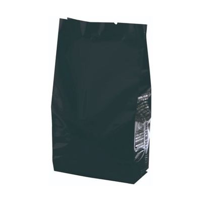 ヤマニパッケージ コーヒー用袋 インナーバルブ付 100g用 ガゼット袋 マット黒 2000枚 COT-922 1ケース(2000枚)（直送品）