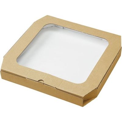 ヤマニパッケージ ピザ箱 ミエルピザ箱 14インチ クラフト 100枚 10-372 1ケース(100枚) 67-7138-23（直送品）