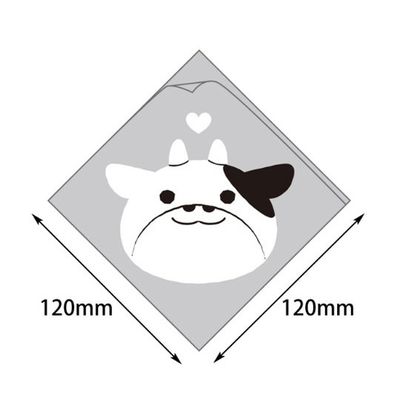 ヤマニパッケージ バーガー袋 シュー袋 ウシ 120角 5000枚 10-254 1ケース(5000枚) 67-7139-48（直送品）