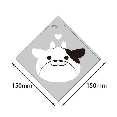 ヤマニパッケージ バーガー袋 シュー袋 ウシ 150角 5000枚 10-258 1ケース(5000枚) 67-7139-52（直送品）