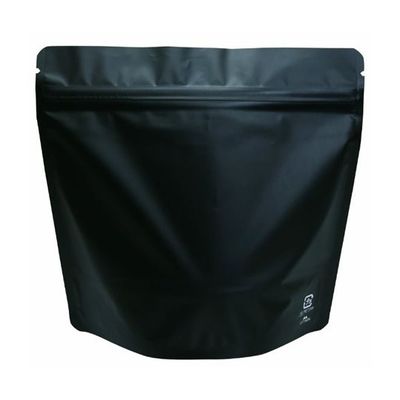 ヤマニパッケージ コーヒー用袋 アルミスタンドチャック袋 200g マット黒 バルブ無 500枚 COT-822N 1ケース(500枚)（直送品）