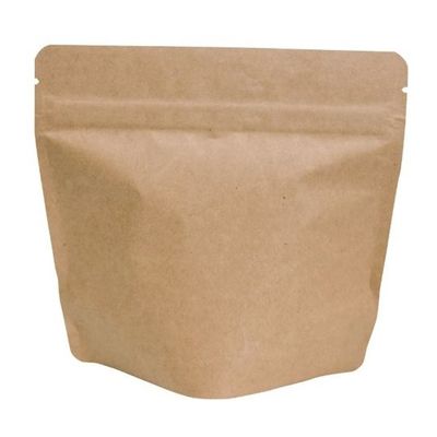 ヤマニパッケージ コーヒー用袋 アルミスタンドチャック袋 100g 茶クラフト V無 500枚 COT-841N 1ケース(500枚)（直送品）