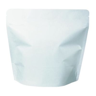 ヤマニパッケージ コーヒー用袋 スタンドチャック袋 200g 白 インナーバルブ付 500枚 COT-850 1ケース(500枚)（直送品）