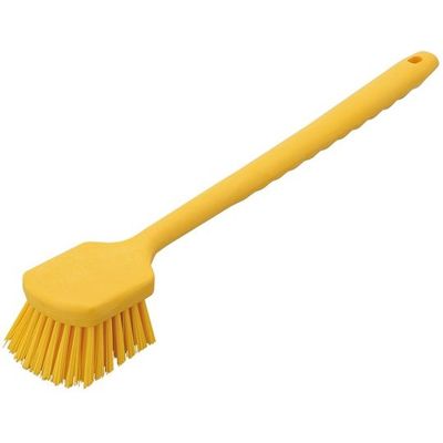 カーライルフードサービスプロダクツ ロングハンドルブラシ イエロー 40501EC04 1個 65-2348-23（直送品）