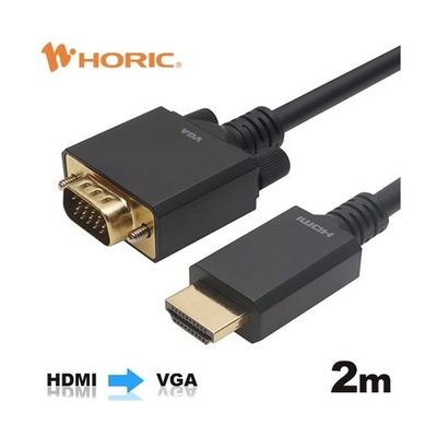 ホーリック HDMI→VGA変換ケーブル 2m HAVG20-709BB 1本 67-2507-58（直送品）