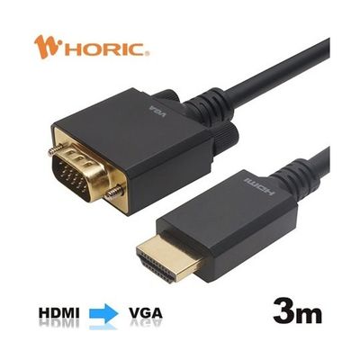 ホーリック HDMI→VGA変換ケーブル 3m HAVG30-710BB 1本 67-2507-59（直送品）
