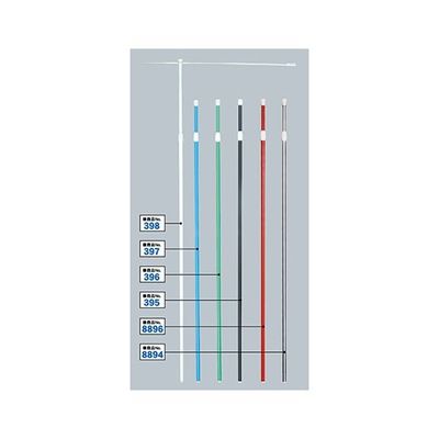 のぼり屋工房 3mスタンダードポール 緑 直径22mm 横棒850mm 396 1本 62-7067-25（直送品）