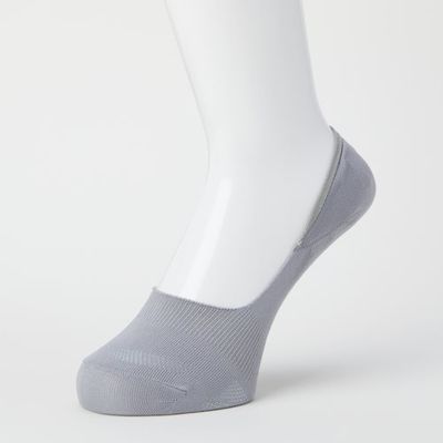 岡本 オカモト ココピタさらっと実感無地やや深履き丸編み23ー25グレー 430-522C-24-50 1足 507-7814（直送品）