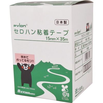 共和 セロハン粘着テープ 15mm×35m 透明 1巻 HC-100 109-7385（直送品）