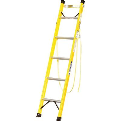 ピカコーポレイション PiCa FRP製1連はしご FRPー1L型 ポールグリップ付き 2.4m FRP-1L24G 1台 175-2419（直送品）